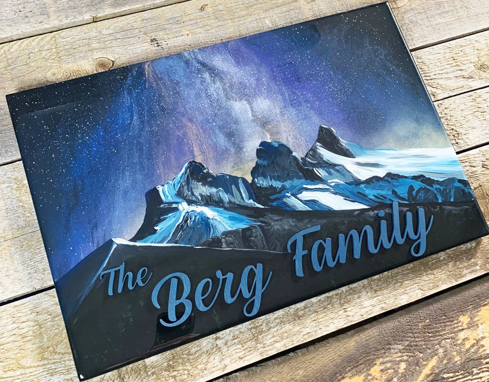 Three Sisters Milky Way Resin Art Name Sign