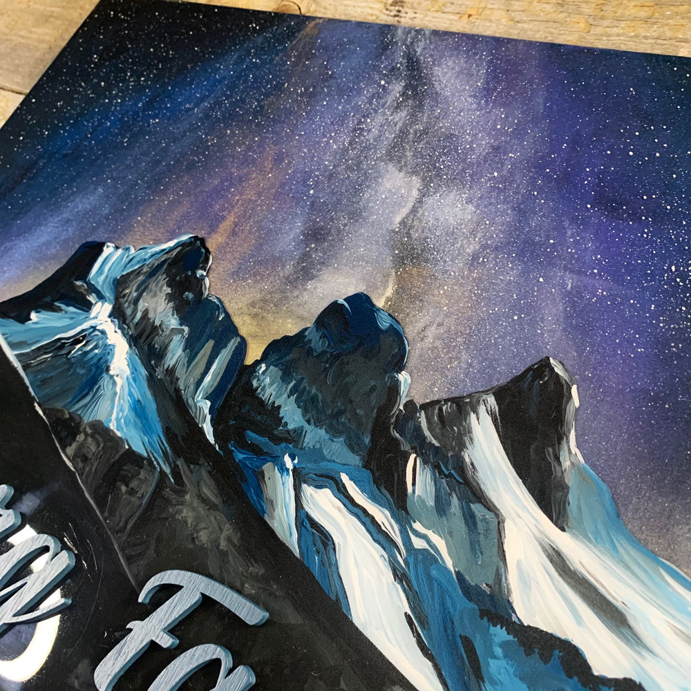 Three Sisters Milky Way Resin Art Name Sign
