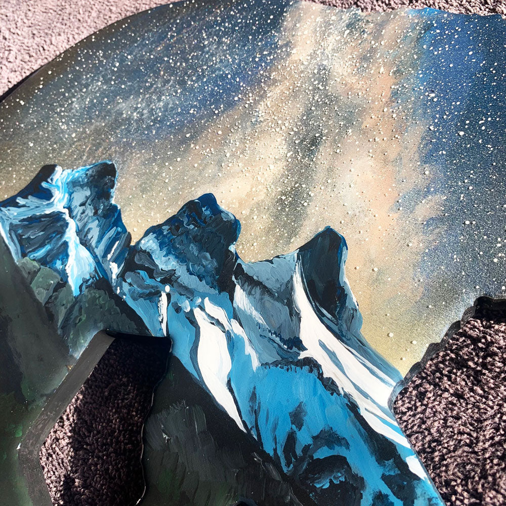 Three Sisters Milky Way Resin Art Bear