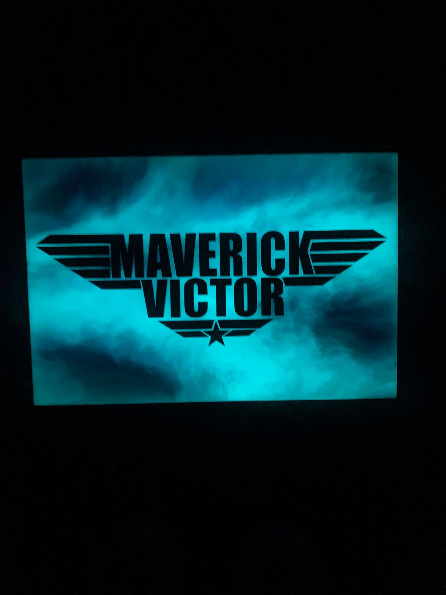Aviation Resin Art Name Sign