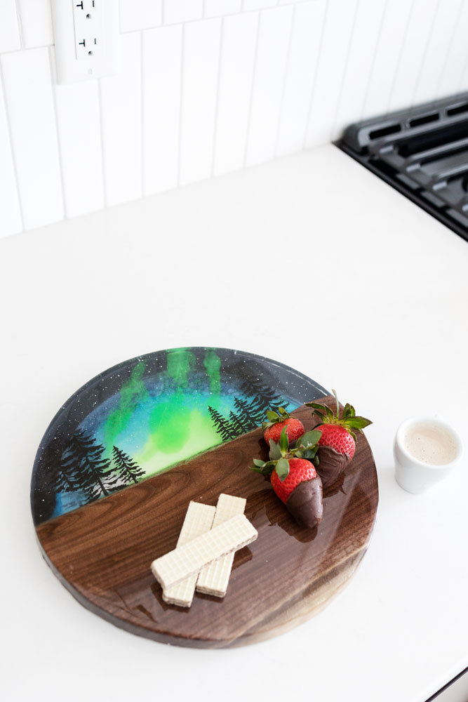 Deposit for Custom Black Walnut and Resin Art Charcuterie Board