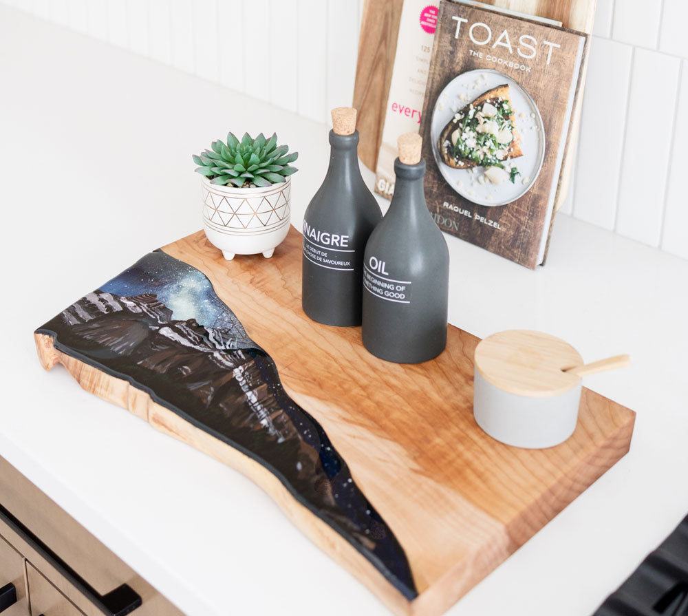 Deposit for Custom Black Walnut and Resin Art Charcuterie Board