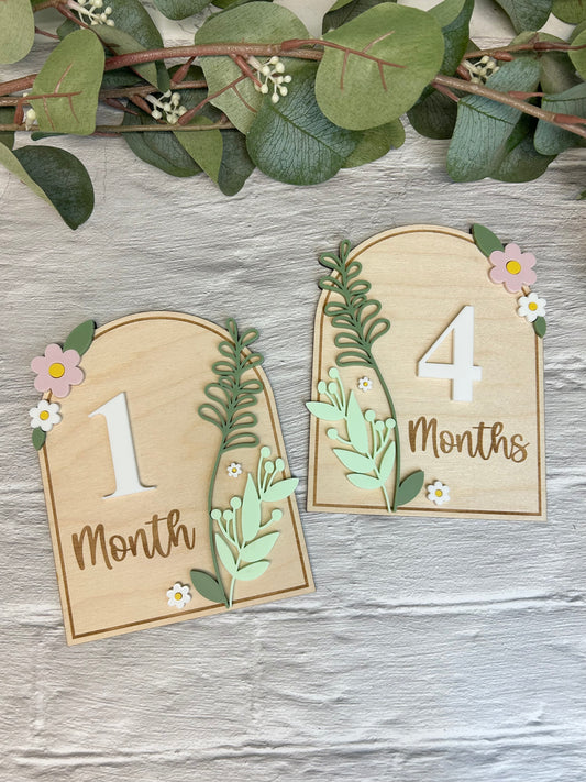 Daisy Garden Baby Milestone Set