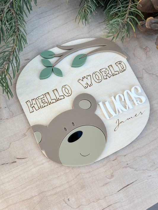 Woodland Animal Baby Milestone Set