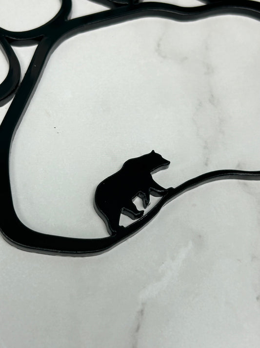 Mini Bear Paw Acrylic Outline