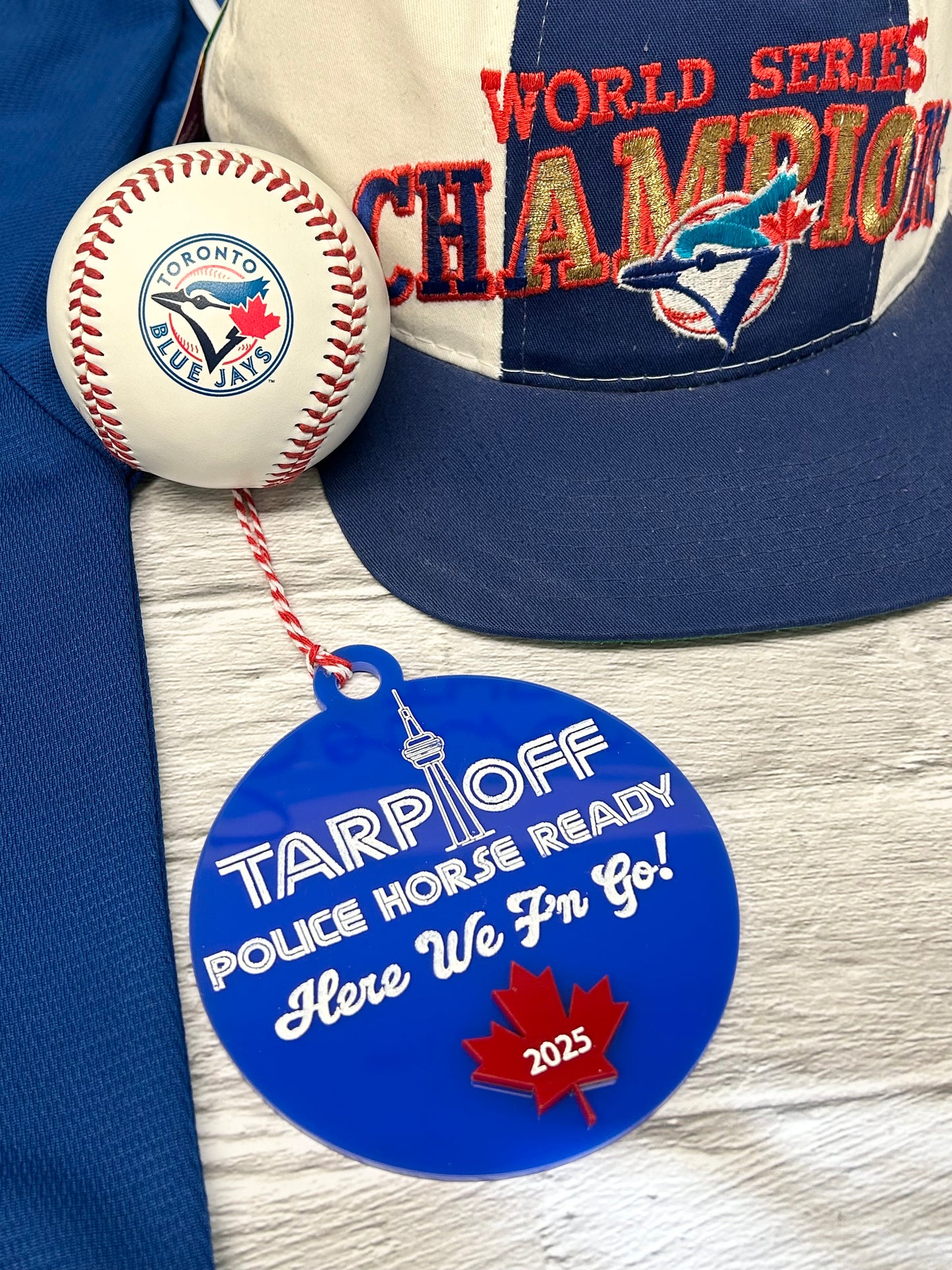 Tarp Off Police Horse Ready Ornament