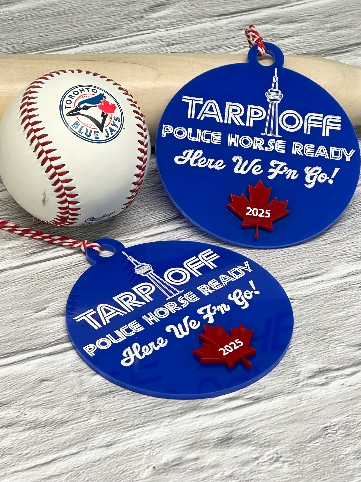 Tarp Off Police Horse Ready Ornament