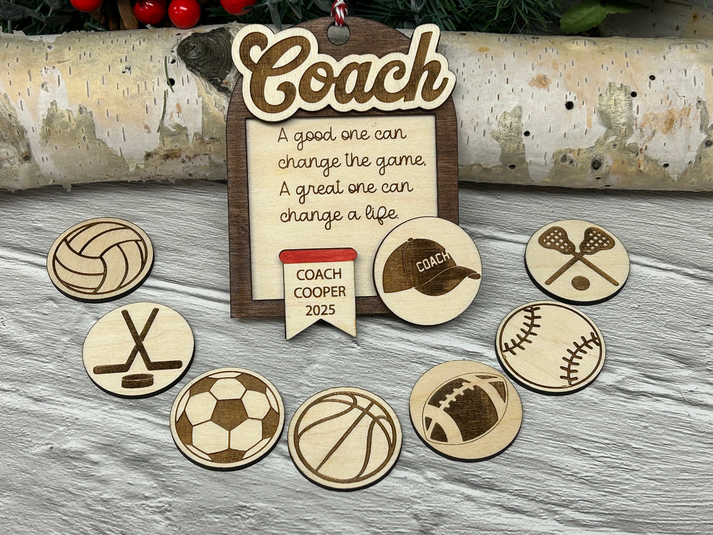 Customizable Coach Appreciation Ornament