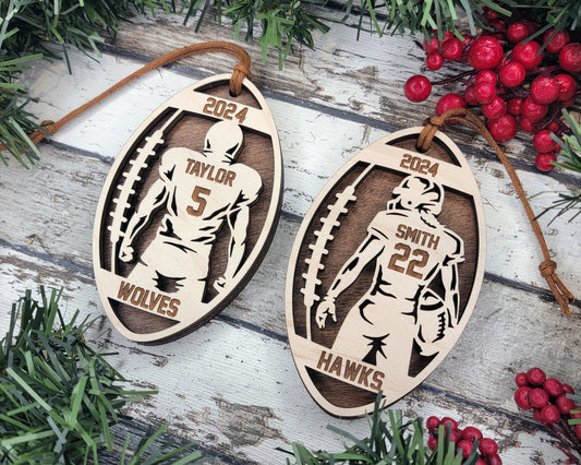 Football Spotlight Series Ornament