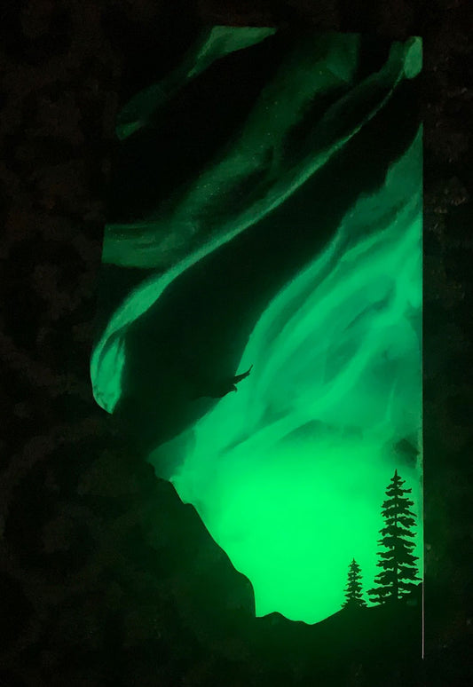 Alberta Northern Lights Resin Art Piece