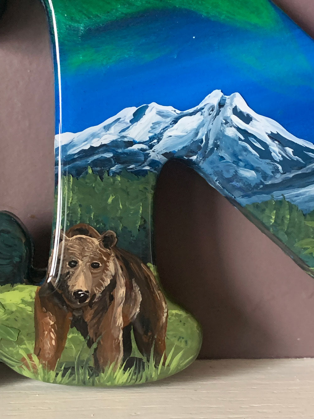 Rocky Mountain Wildlife Resin Art Name Sign