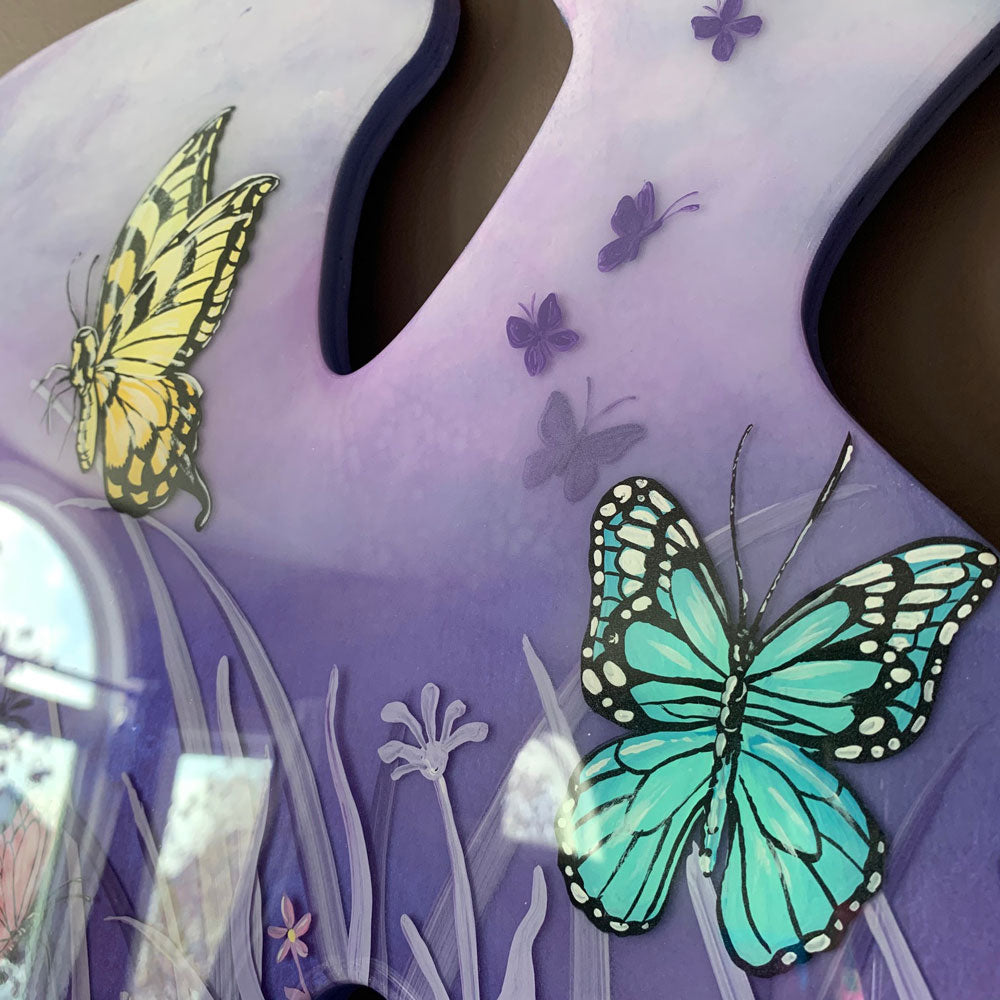 Glow-In-The-Dark Epoxy Butterfly Garden Letters