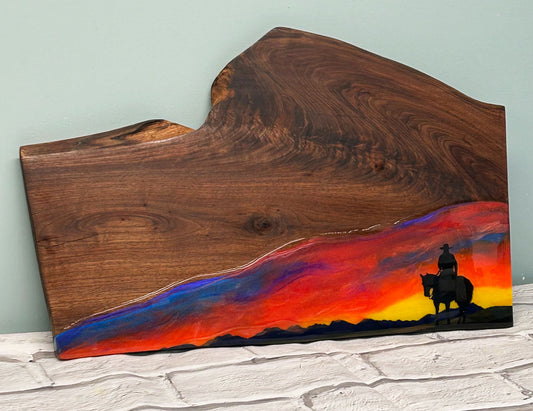 Deposit for Custom Black Walnut and Resin Art Charcuterie Board