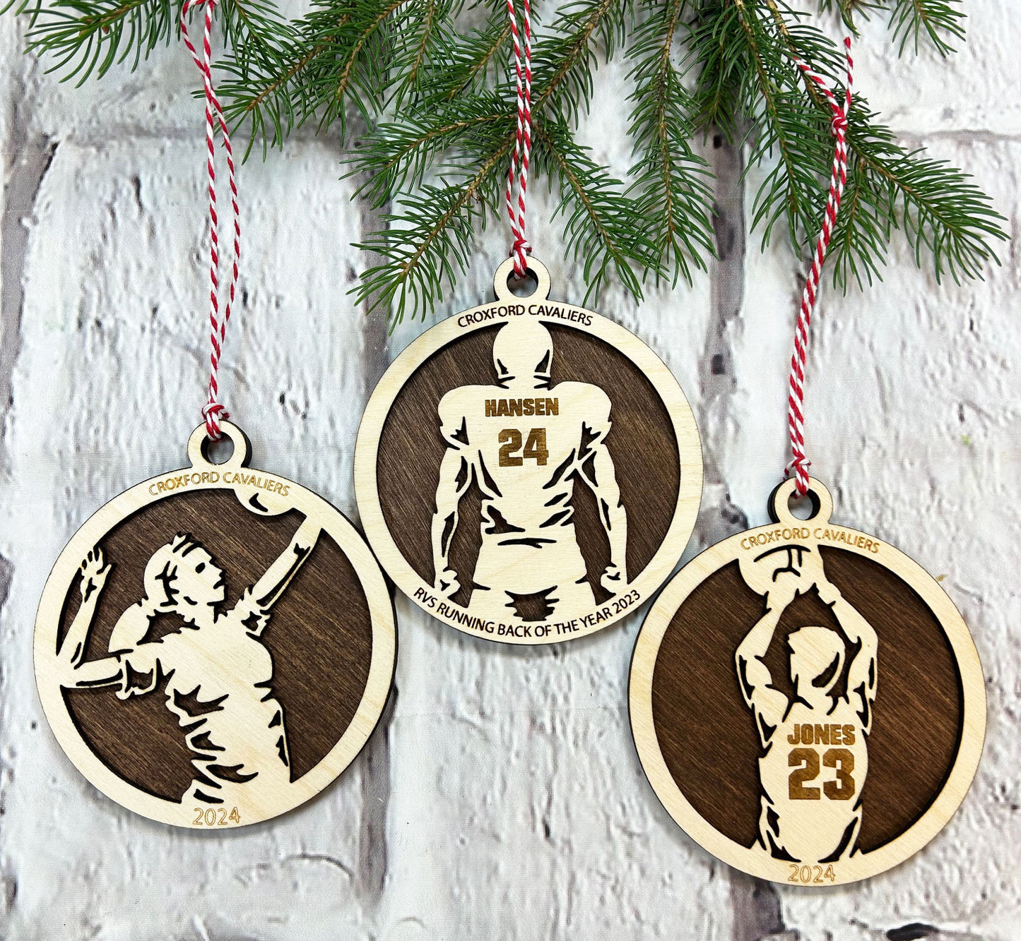Personalized Sports Ornaments