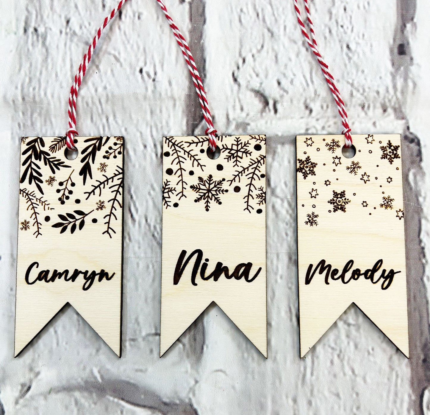 Engraved Stocking Gift Tag