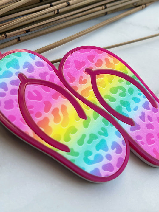 Flip Flop Backpack Clip On Name Tag Keyring