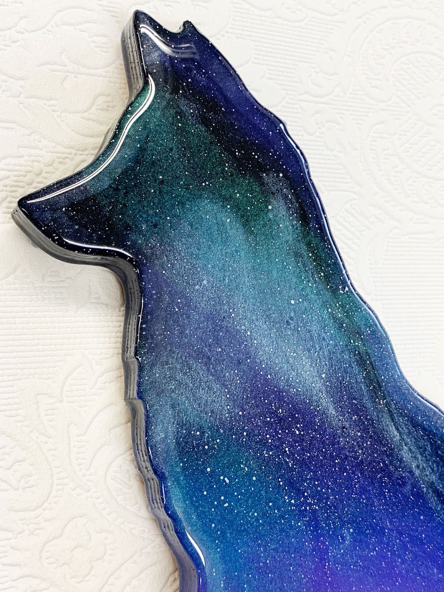 Fox Northern Lights Resin Art