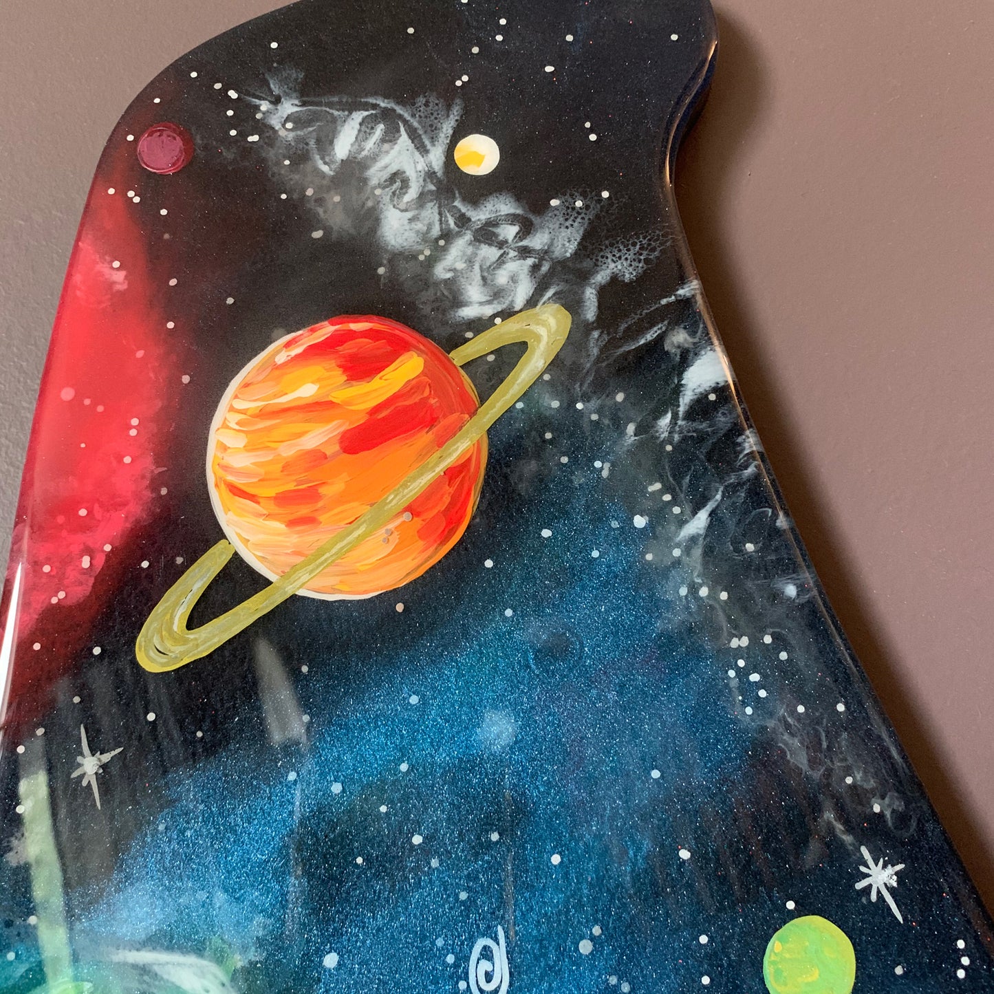 Glow-In-The-Dark Outer Space Resin Letters