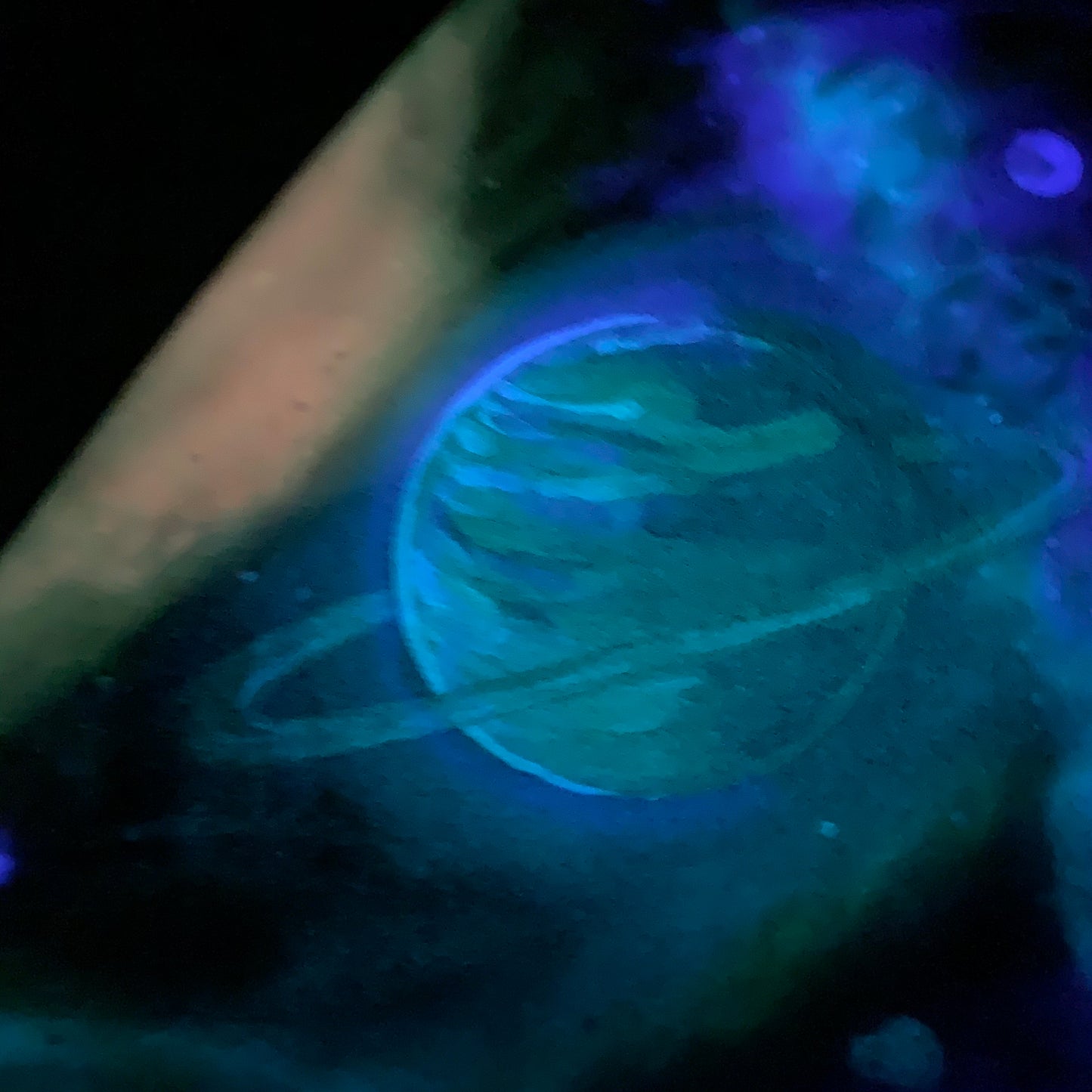 Glow-In-The-Dark Outer Space Resin Letters