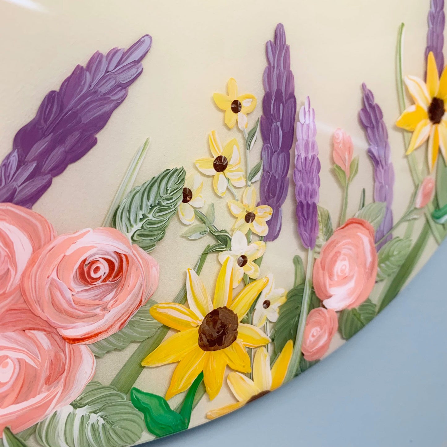 Glow Garden Resin Art Name Sign