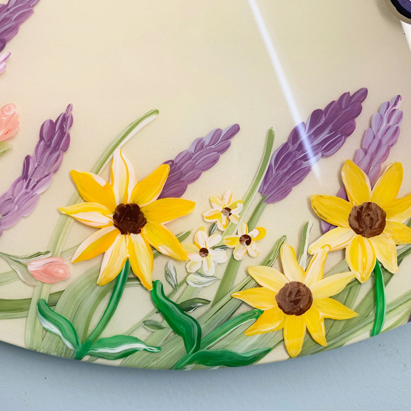 Glow Garden Resin Art Name Sign