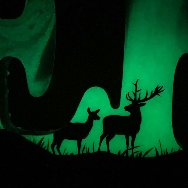 Northern Lights Resin Art Name Sign