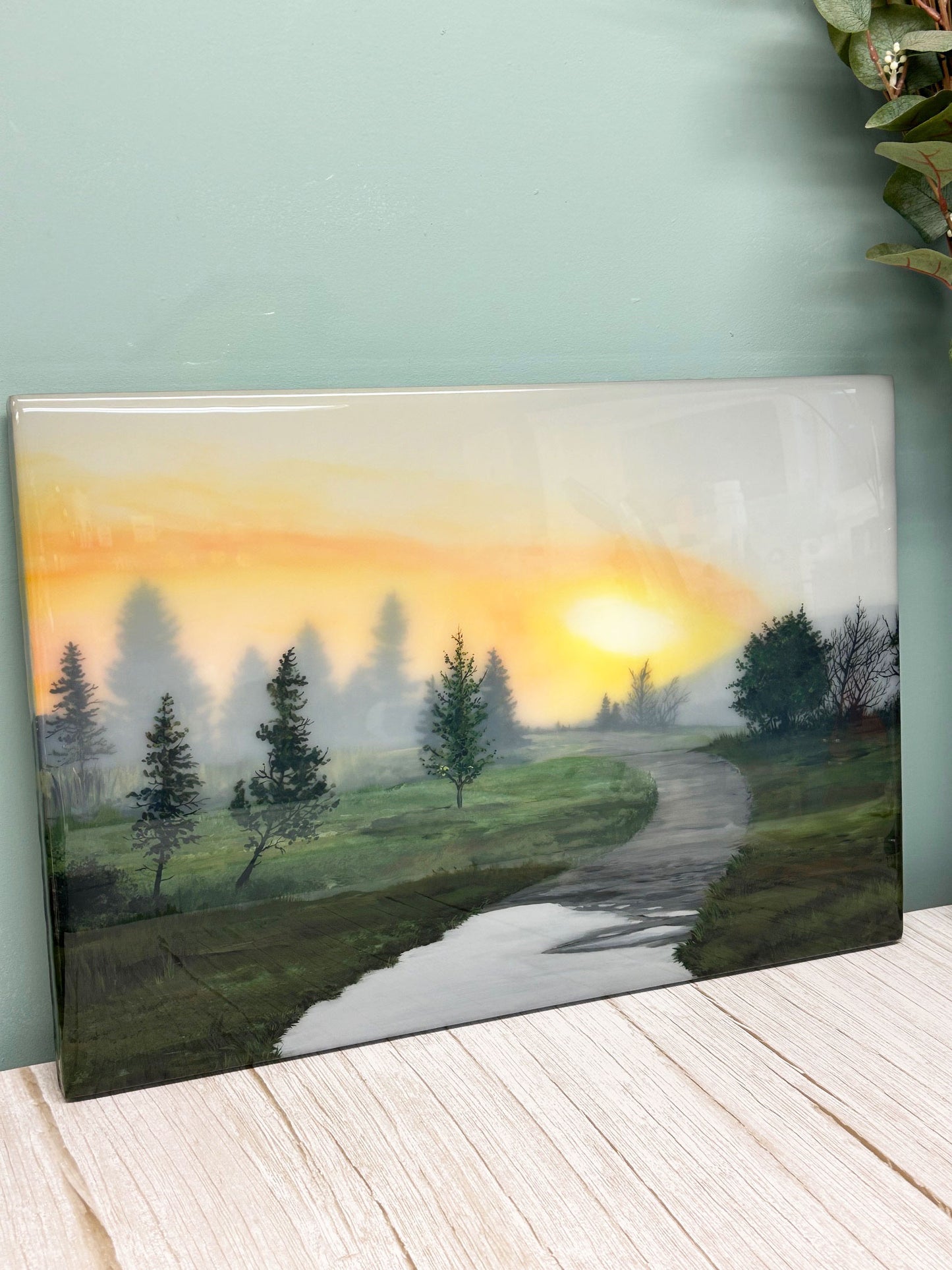 Morning Light Resin Art Piece