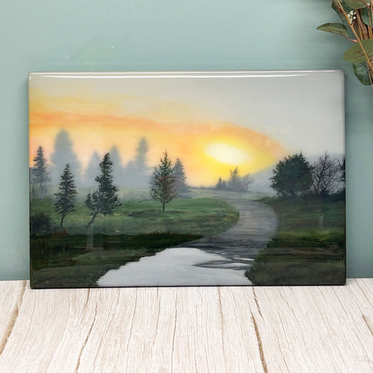 Morning Light Resin Art Piece
