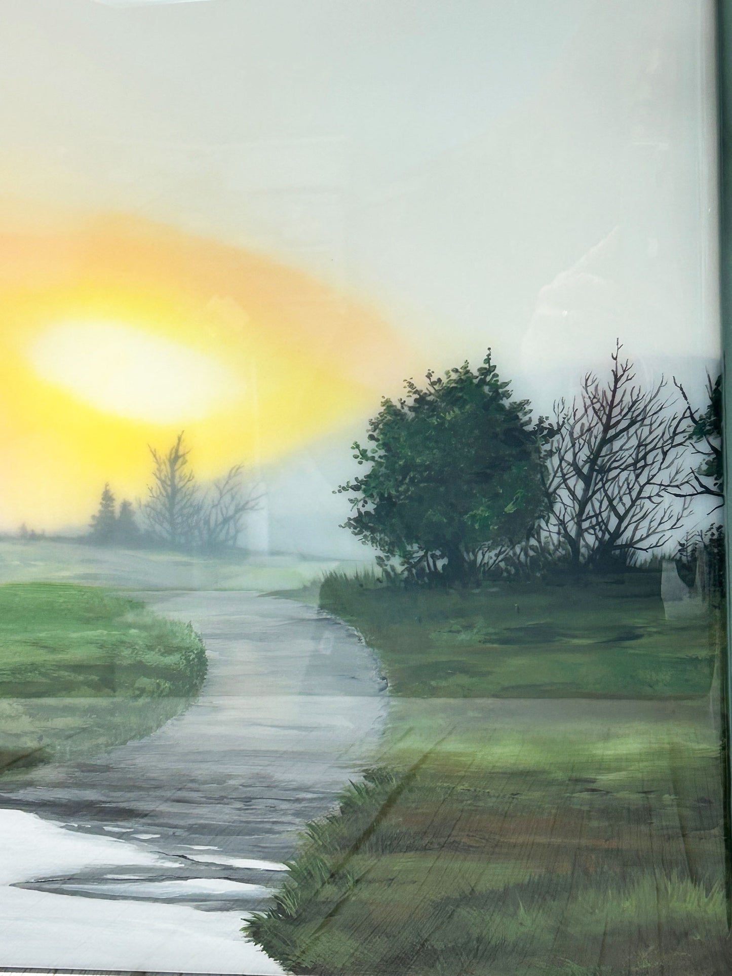 Morning Light Resin Art Piece