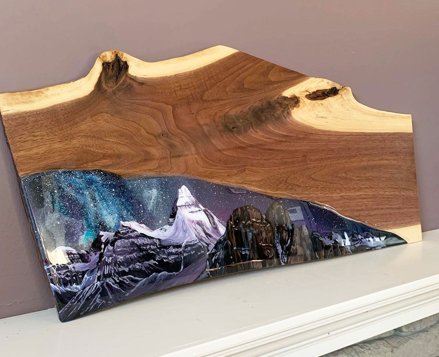 Deposit for Custom Black Walnut and Resin Art Charcuterie Board