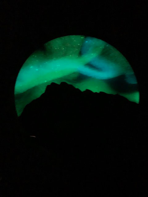 Rocky Mountain Northern Lights Resin Coaster