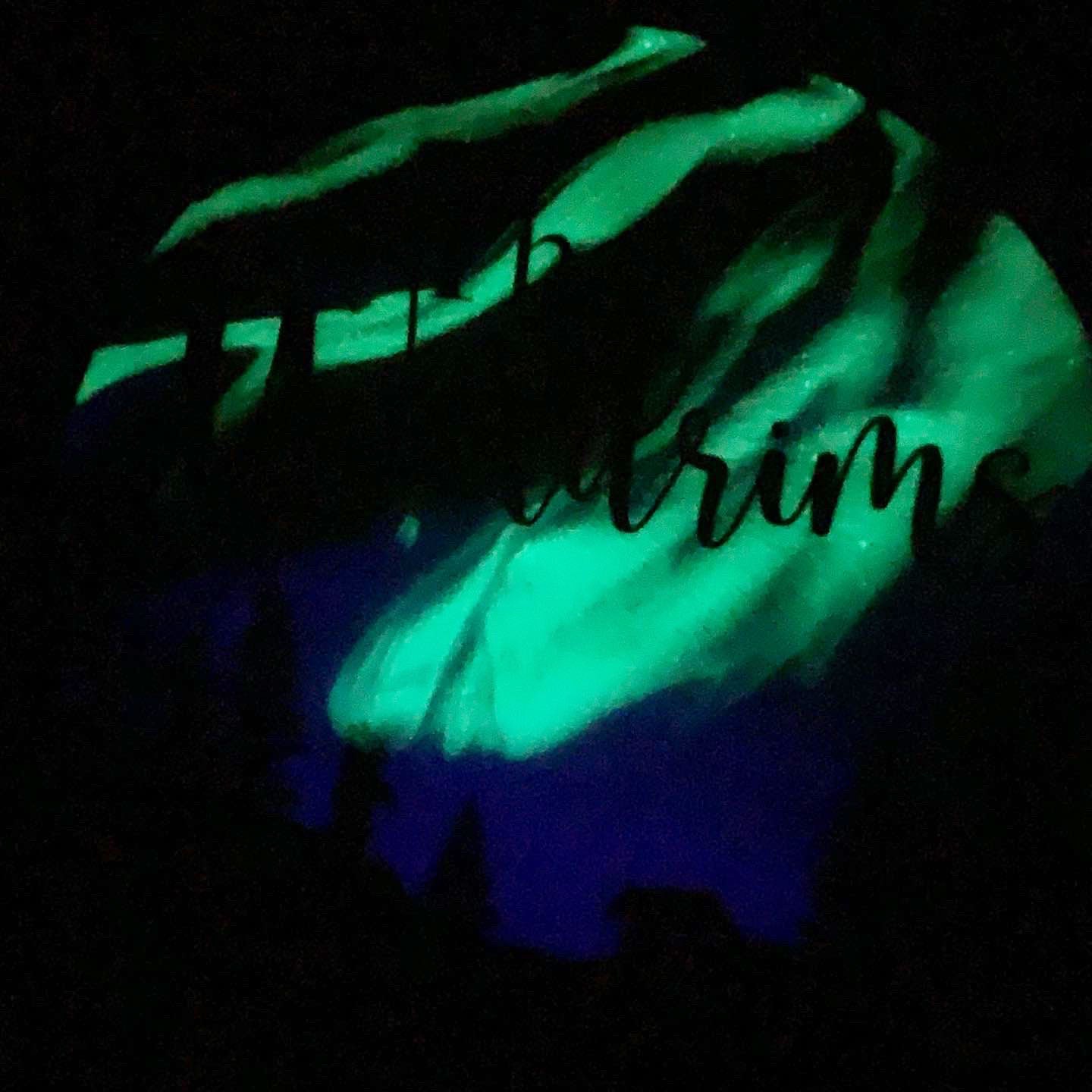 Northern Lights Resin Art Name Sign