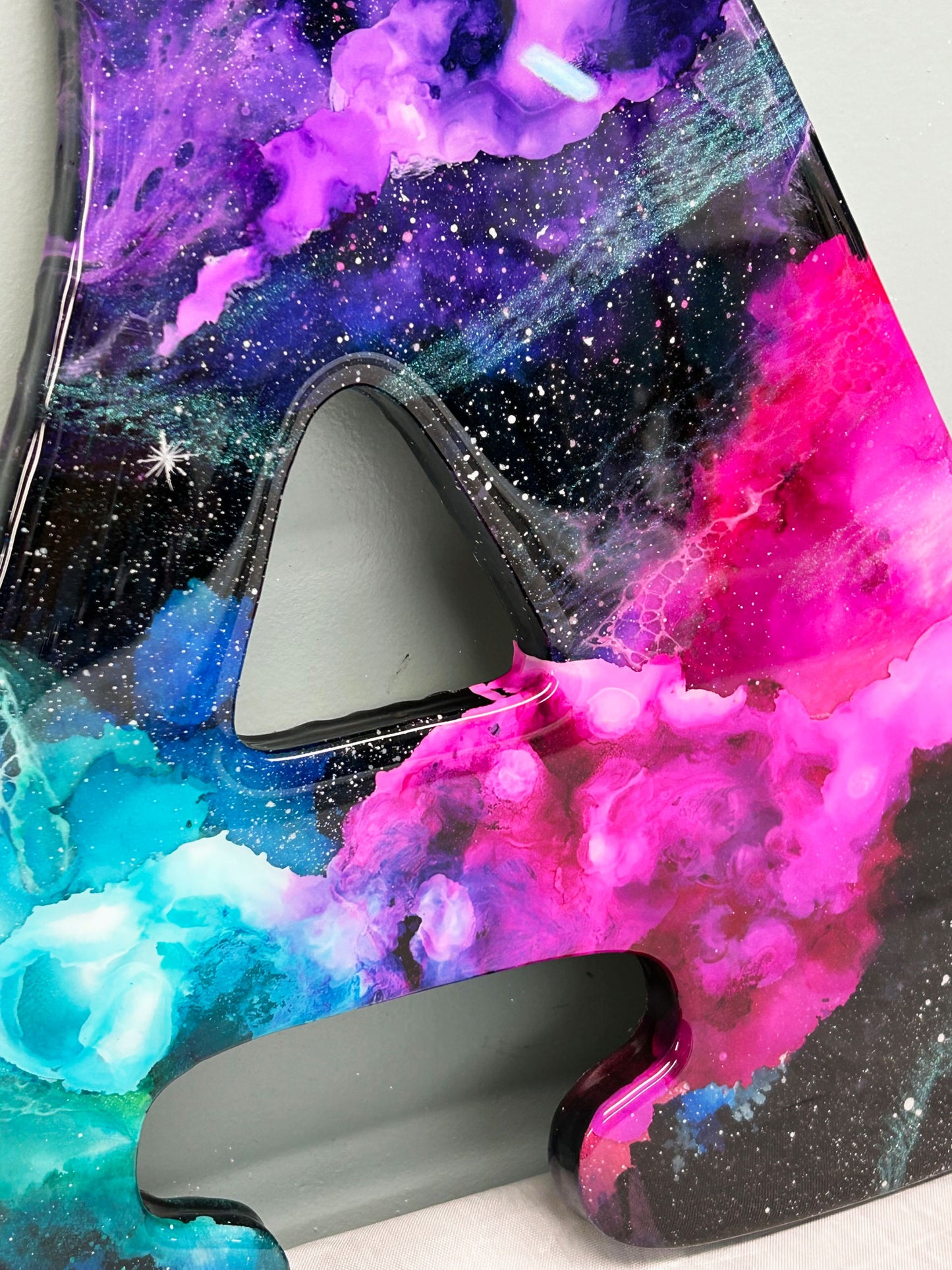 Nebula Glow-In-The-Dark Galaxy Resin Letters