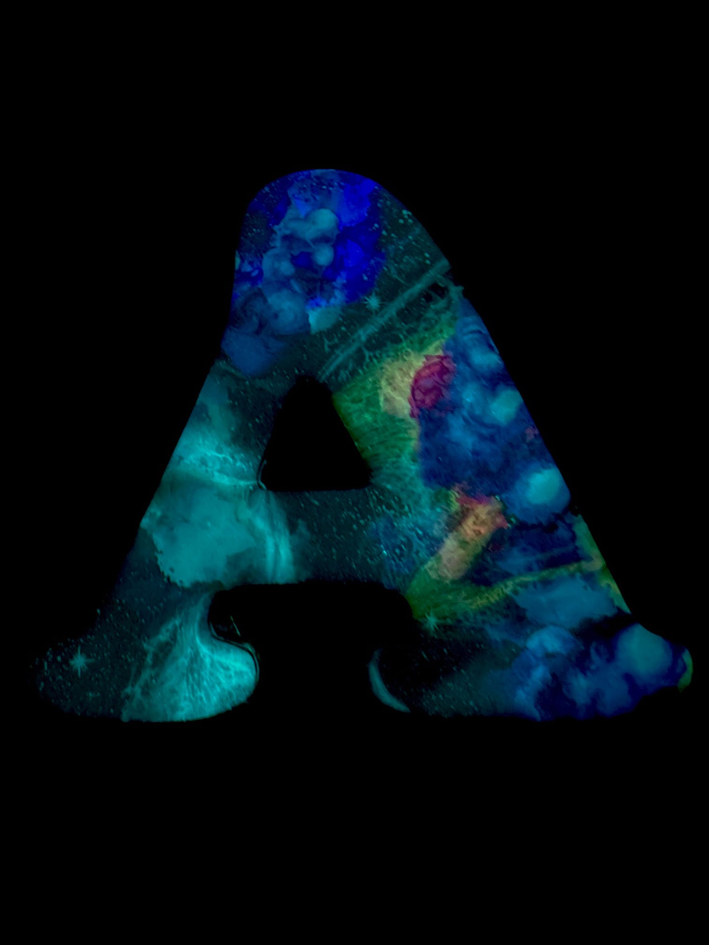 Nebula Glow-In-The-Dark Galaxy Resin Letters