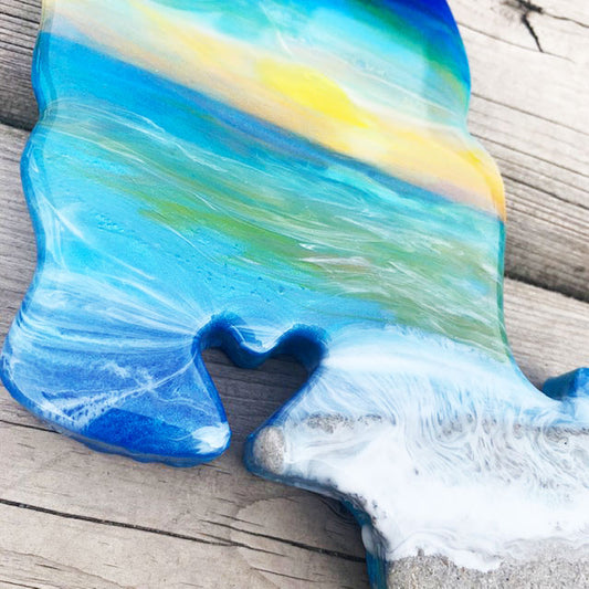 Oahu Sunset Resin Art