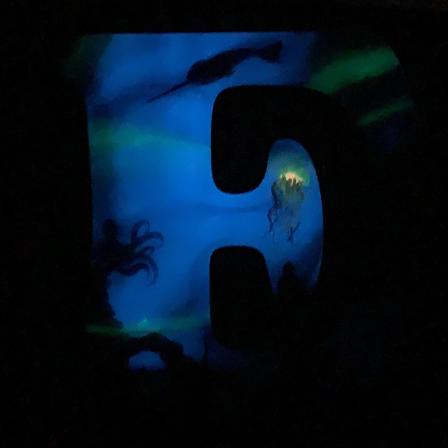 Glow-In-The-Dark Epoxy Coral Reef Letters