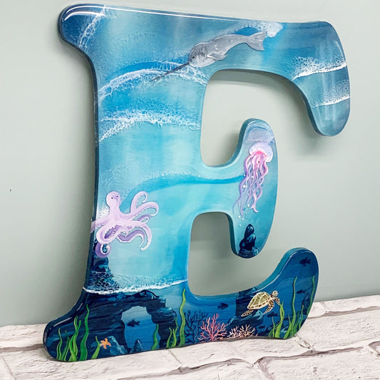 Glow-In-The-Dark Epoxy Coral Reef Letters