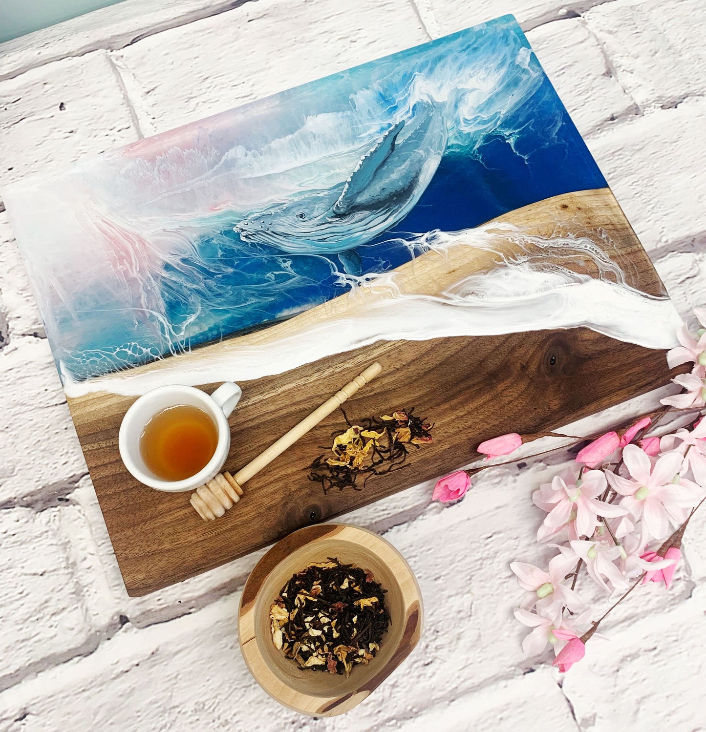 Deposit for Custom Black Walnut and Resin Art Charcuterie Board