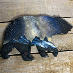 Three Sisters Milky Way Resin Art Bear