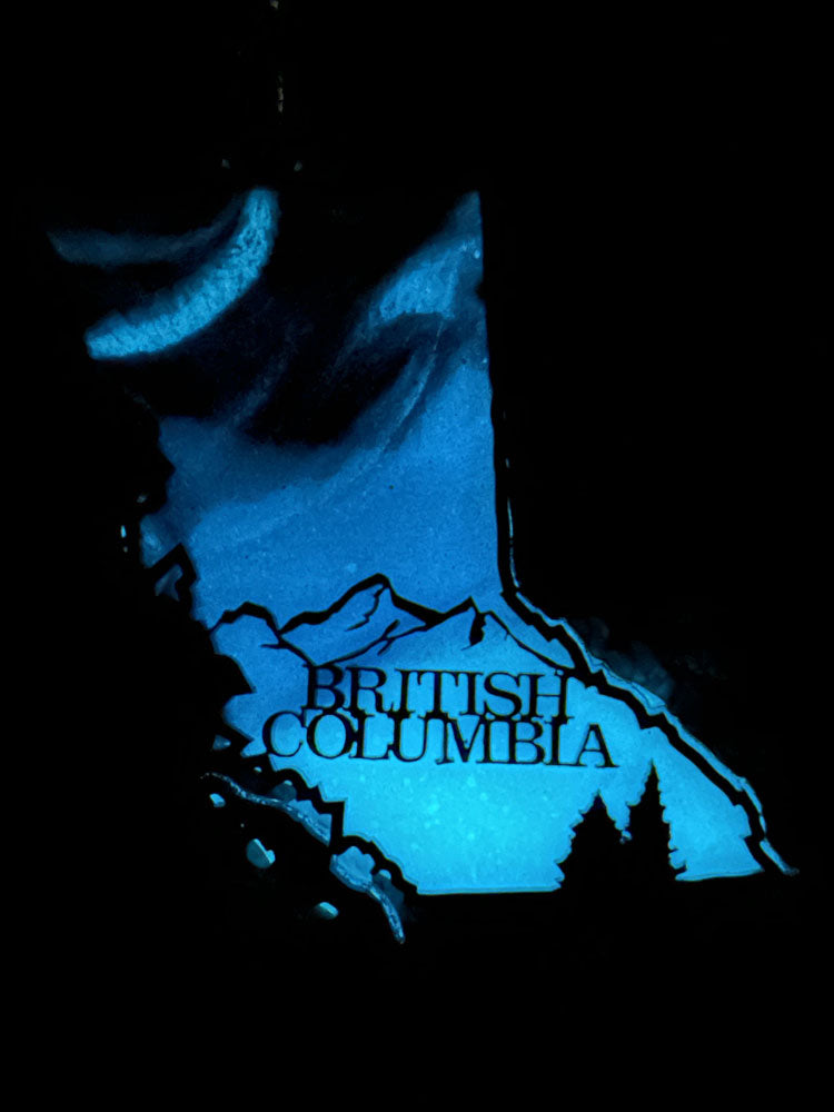 CLEARANCE Purple and Blue Province Northern Lights Ornaments