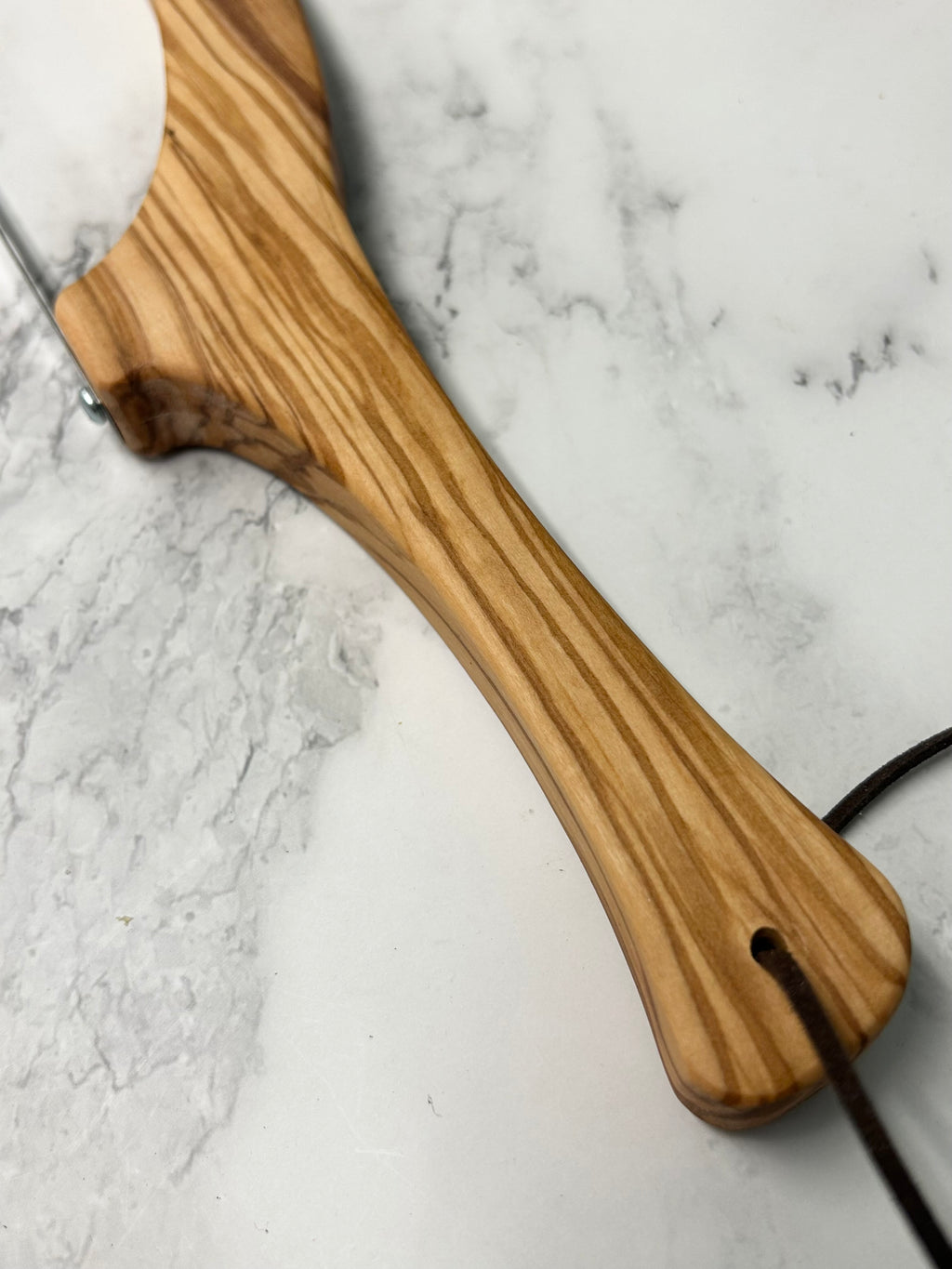 Olive Wood Hand Crafted Wooden Bread Bow Knife