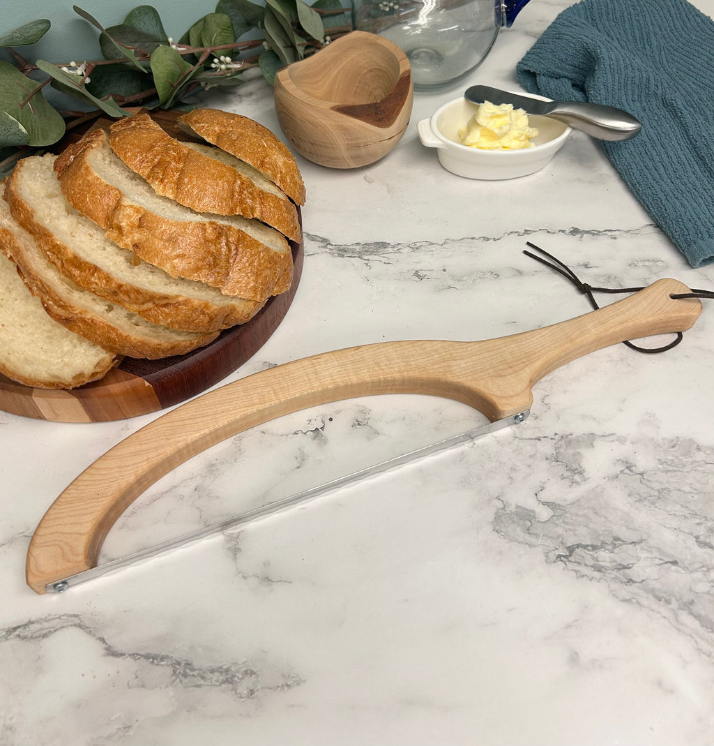 Maple Hand Crafted Wooden Bread Bow Knife