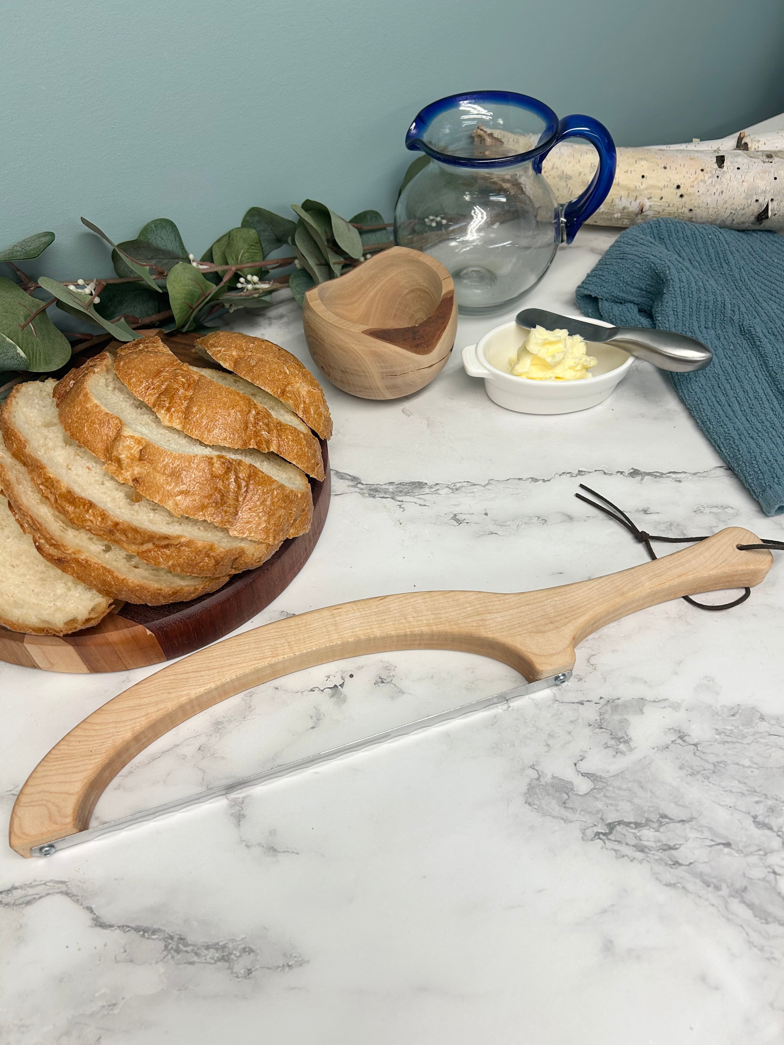 Maple Hand Crafted Wooden Bread Bow Knife