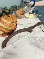 Discounted Black Walnut Hand Crafted Wooden Bread Bow Knife