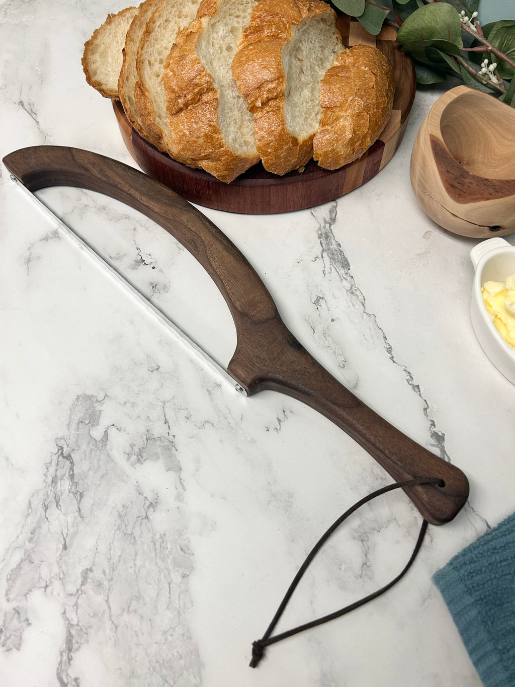 Discounted Black Walnut Hand Crafted Wooden Bread Bow Knife