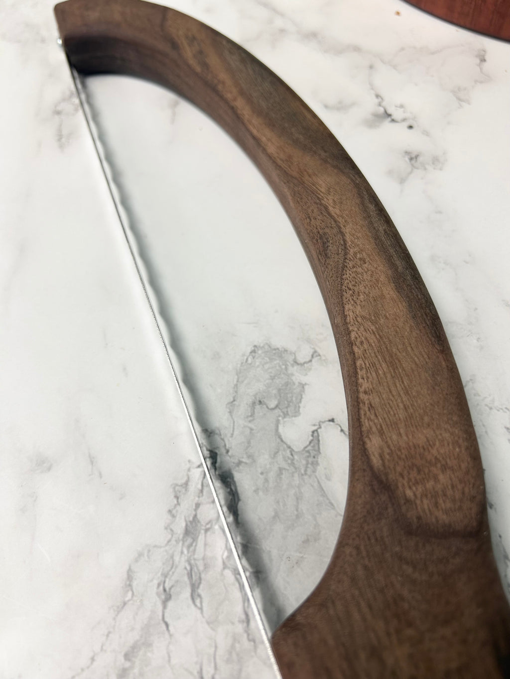 Discounted Black Walnut Hand Crafted Wooden Bread Bow Knife