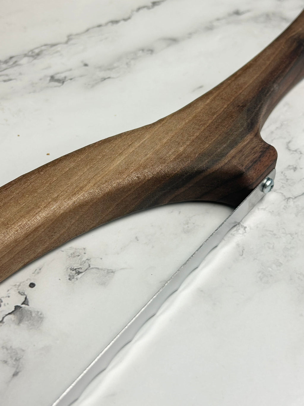 Black Walnut Hand Crafted Wooden Bread Bow Knife
