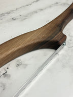 Black Walnut Hand Crafted Wooden Bread Bow Knife