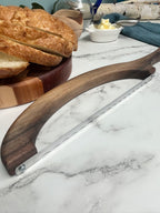Black Walnut Hand Crafted Wooden Bread Bow Knife
