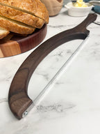Black Walnut Hand Crafted Wooden Bread Bow Knife